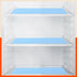 VIDA Multipurpose Translucent Texture Fridge Mats |Blue (45 cm X 30 cm 425 GSM)
